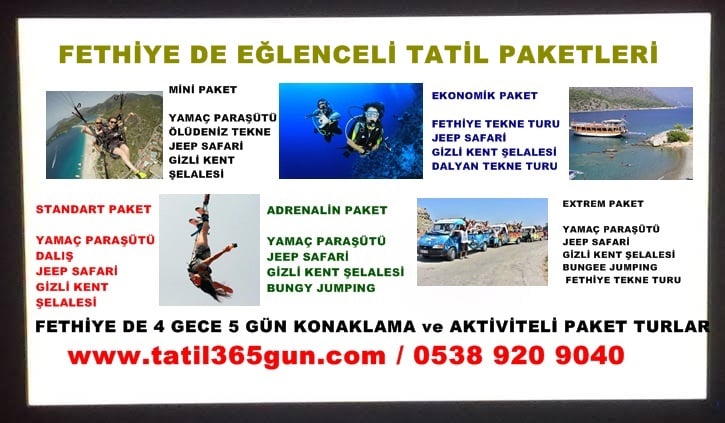 Fethiye Tatil Paketleri Fiyatları